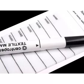   Vasalható névcímke filctollal - ovis, ruha textil névtábla