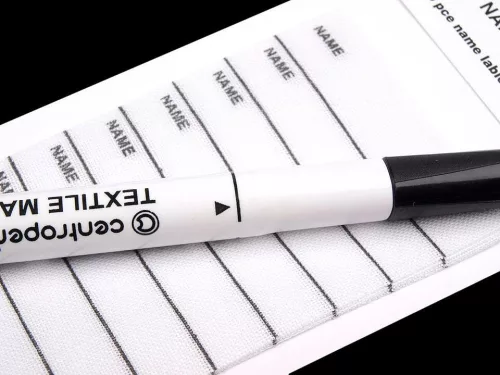 Vasalható névcímke filctollal - ovis, ruha textil névtábla