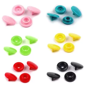   KAM műanyag patent csomag (12,4 mm-es, 20 db-os): Halvány rózsaszín (B18)