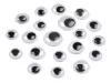 Öntapadós szemek MIX 20 db-os csomag (Átmérő: 6, 8, 10, 12 mm)