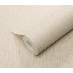   Bézs csillogó texturált egyszínű (lángálló, mosható) vlies-vinyl tapéta - 10 tekercs Készleten 