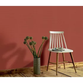   Terracotta texturált egyszínű (lángálló, mosható) vlies-vinyl tapéta