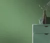 Levélzöld texturált egyszínű (lángálló, mosható) vlies-vinyl tapéta