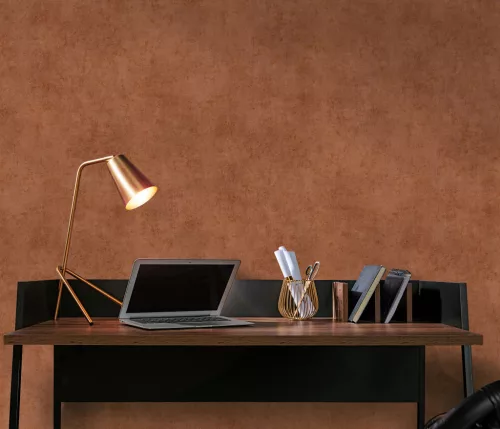 Elle Decoration 4 betonmintás terracotta (lángálló, mosható) vlies-vinyl tapéta