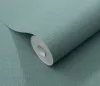 Elle Decoration 4 Halvány petrolzöld egyszínű textilhatású (lángálló, mosható) vlies-vinyl tapéta
