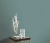 Elle Decoration 4 Halvány petrolzöld egyszínű textilhatású (lángálló, mosható) vlies-vinyl tapéta