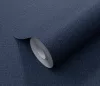 Elle Decoration 4 Sötétkék egyszínű textilhatású (lángálló, mosható) vlies-vinyl tapéta