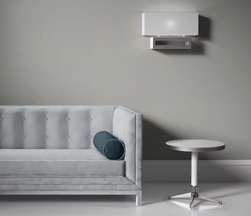 Elle Decoration 4 Középszürke egyszínű textilhatású (lángálló, mosható) vlies-vinyl tapéta