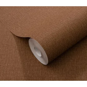   Elle Decoration 4 Terracotta egyszínű textilhatású (lángálló, mosható) vlies-vinyl tapéta