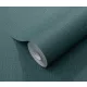 Elle Decoration 4 Petrolzöld egyszínű textilhatású (lángálló, mosható) vlies-vinyl tapéta