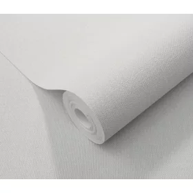   Elle Decoration 4 Halványszürke egyszínű textilhatású (lángálló, mosható) vlies-vinyl tapéta