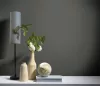 Elle Decoration 4 Sötétszürkés-barna egyszínű textilhatású (lángálló, mosható) vlies-vinyl tapéta