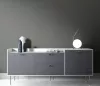 Elle Decoration 4 Sötétszürkés-barna egyszínű textilhatású (lángálló, mosható) vlies-vinyl tapéta