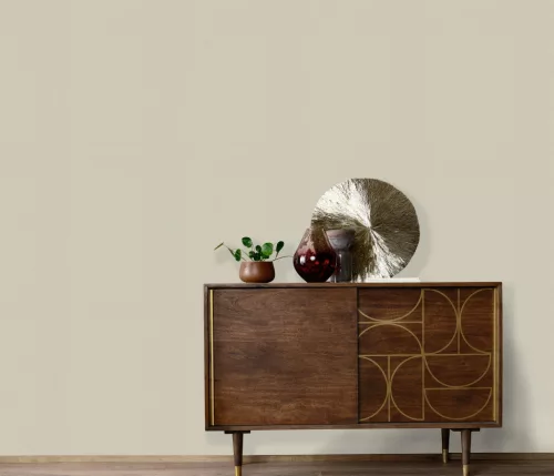 Elle Decoration 4 Natúr egyszínű textilhatású (lángálló, mosható) vlies-vinyl tapéta