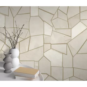   Elle Decoration 4 Krém-fehér-arany modern mintás (lángálló, mosható) vlies-vinyl tapéta