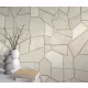 Elle Decoration 4 Krém-fehér-arany modern mintás (lángálló, mosható) vlies-vinyl tapéta