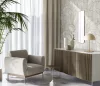 Elle Decoration 4 Krém-fehér-arany modern mintás (lángálló, mosható) vlies-vinyl tapéta