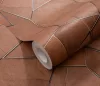 Elle Decoration 4 Terracotta-arany modern mintás (lángálló, mosható) vlies-vinyl tapéta