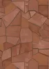 Elle Decoration 4 Terracotta-arany modern mintás (lángálló, mosható) vlies-vinyl tapéta