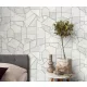 Elle Decoration 4 Fehér-szürke-ezüst modern mintás (lángálló, mosható) vlies-vinyl tapéta