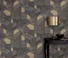 Elle Decoration 4 Szürkésbarna-arany modern mintás (lángálló, mosható) vlies-vinyl tapéta
