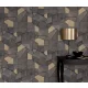 Elle Decoration 4 Szürkésbarna-arany modern mintás (lángálló, mosható) vlies-vinyl tapéta