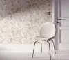 Elle Decoration 4 Bézs-krém levél mintás (lángálló, mosható) vlies-vinyl tapéta