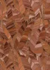 Elle Decoration 4 Terracotta-arany levél mintás (lángálló, mosható) vlies-vinyl tapéta