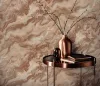 Elle Decoration 4 Terracotta-bronzos márvány mintás (lángálló, mosható) vlies-vinyl tapéta