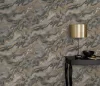Elle Decoration 4 Barnásszürke-arany márvány mintás (lángálló, mosható) vlies-vinyl tapéta