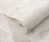 Elle Decoration 4 Fehér-gyöngyház fa és levél mintás (lángálló, mosható) vlies-vinyl tapéta