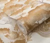 Elle Decoration 4 Törtfehér-arany fa és levél mintás (lángálló, mosható) vlies-vinyl tapéta