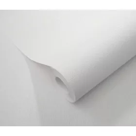   Törtfehér lenes textúrájú egyszínű (lángálló, mosható) vlies-vinyl tapéta