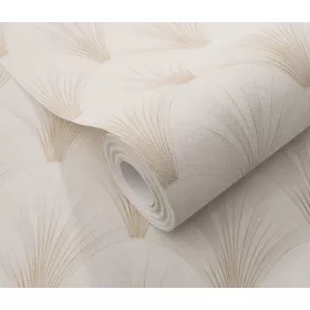   Elle Decoration 4 Krém-arany art deco mintás (lángálló, mosható) vlies-vinyl tapéta
