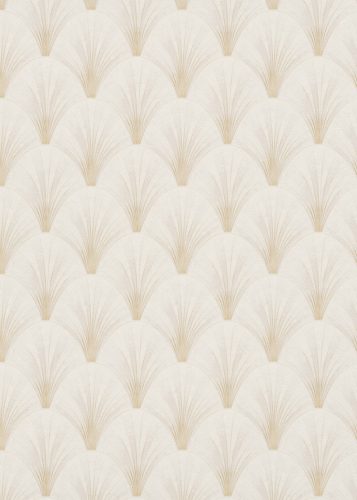 Elle Decoration 4 Krém-arany art deco mintás (lángálló, mosható) vlies-vinyl tapéta