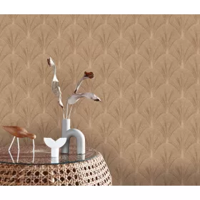   Elle Decoration 4 Arany art deco mintás (lángálló, mosható) vlies-vinyl tapéta