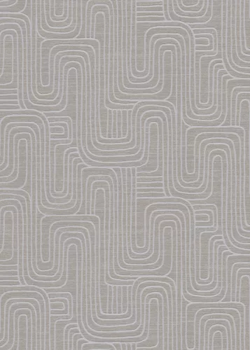 Opus: Melegszürke grafikus vonalminta (mosható) vlies alapon hab felületű tapéta