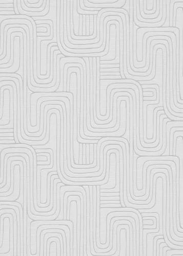 Opus: Világosszürke grafikus vonalminta (mosható) vlies alapon hab felületű tapéta