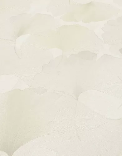 Elysium krém szaténfényű Ginkgo Biloba (lángálló, mosható) vlies-vinyl tapéta
