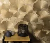 Elysium arany Ginkgo Biloba (lángálló, mosható) vlies-vinyl tapéta