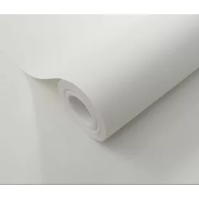   Elysium enyhén csillogó egyszínű törtfehér (lángálló, mosható) vlies-vinyl tapéta