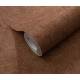   Elysium enyhén csillogó egyszínű bronzbarna (lángálló, mosható) vlies-vinyl tapéta