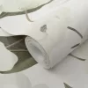 Secret Garden: Fehér alapon fehér színű nagy magnóliás (lángálló, mosható) vlies-vinyl tapéta