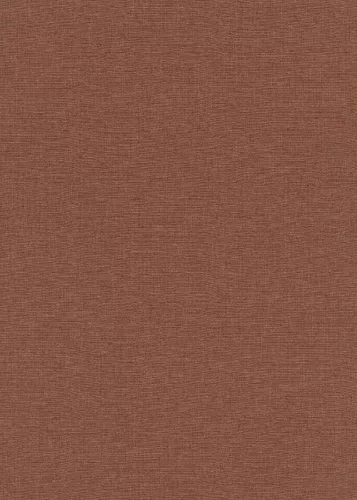 Secret Garden: Egyszínű terracotta lenes hatású textúrájú (lángálló, mosható) vlies-vinyl tapéta