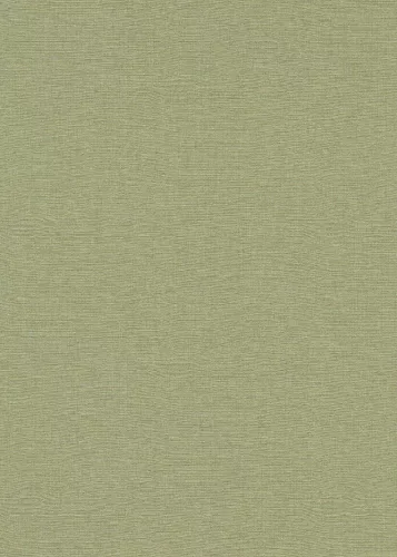 Secret Garden: Egyszínű halvány pasztell zöld lenes hatású textúrájú (lángálló, mosható) vlies-vinyl tapéta