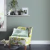 Secret Garden: Egyszínű aquarell kékes lenes hatású textúrájú (lángálló, mosható) vlies-vinyl tapéta