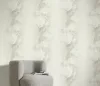 Krém alapon virágos strukturált vlies-vinyl tapéta