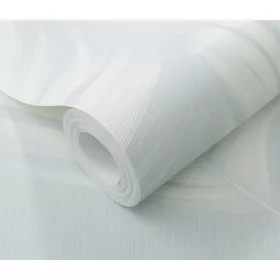   H.kék alapon fehér tollas csillámos elegáns strukturált vlies-vinyl tapéta