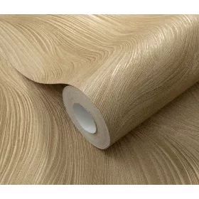   Arany csillogó hullám mintás (lángálló, mosható) vlies-vinyl tapéta