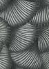 Fekete-ezüst designer mintás (lángálló, mosható) vlies-vinyl tapéta